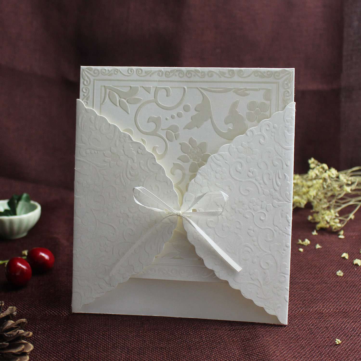 Cheap Invitation Card Wedding Card Customized Embossing Invitation